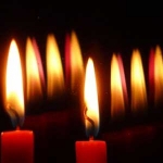 Picture of burning candles