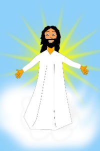 Picture of Jesus welcoming us